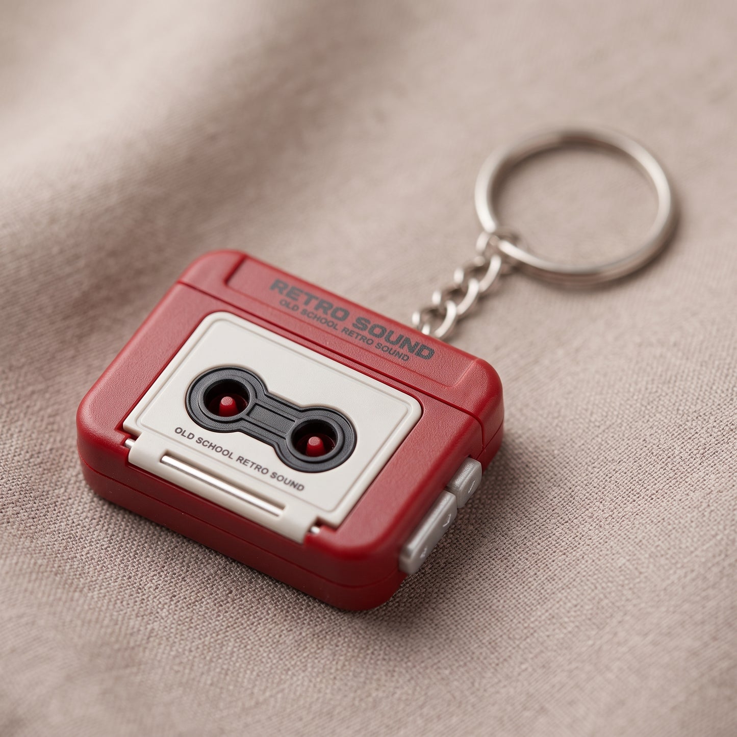 Retro Cassette Player Keychain