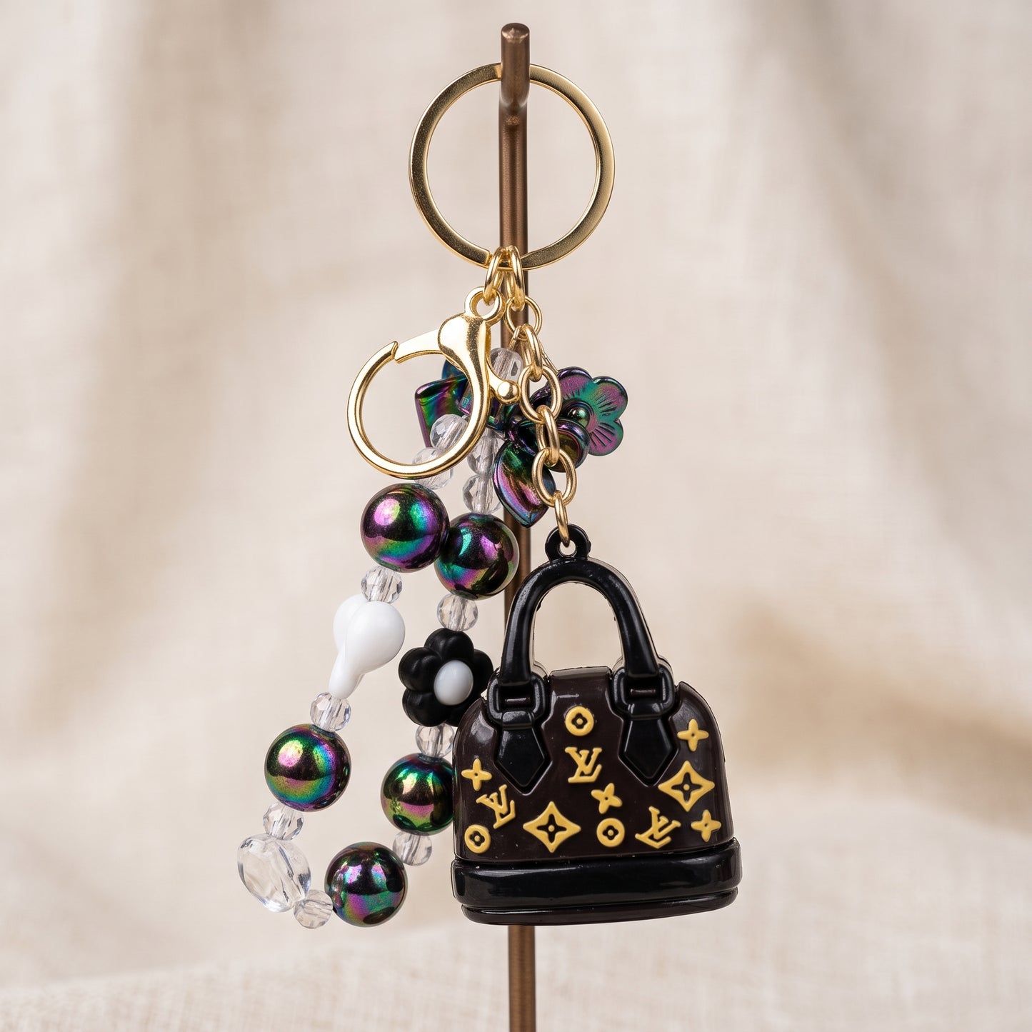 Midnight Luxe Mini Handbag Charm