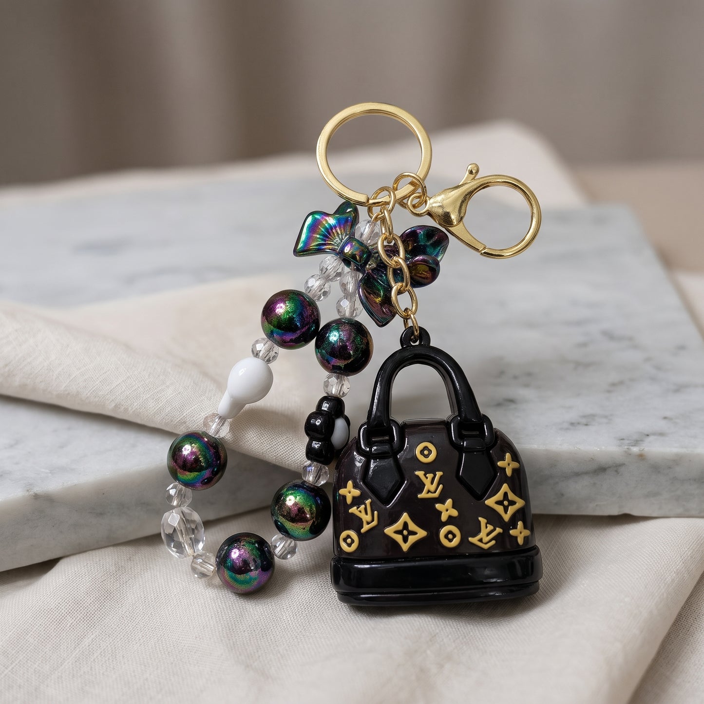 Midnight Luxe Mini Handbag Charm