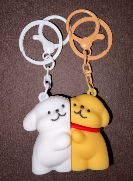 Cute Couple BFF Keychain Set