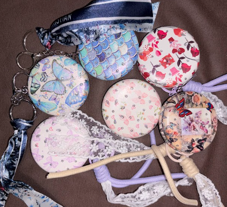 Round Mirror Bagcharms