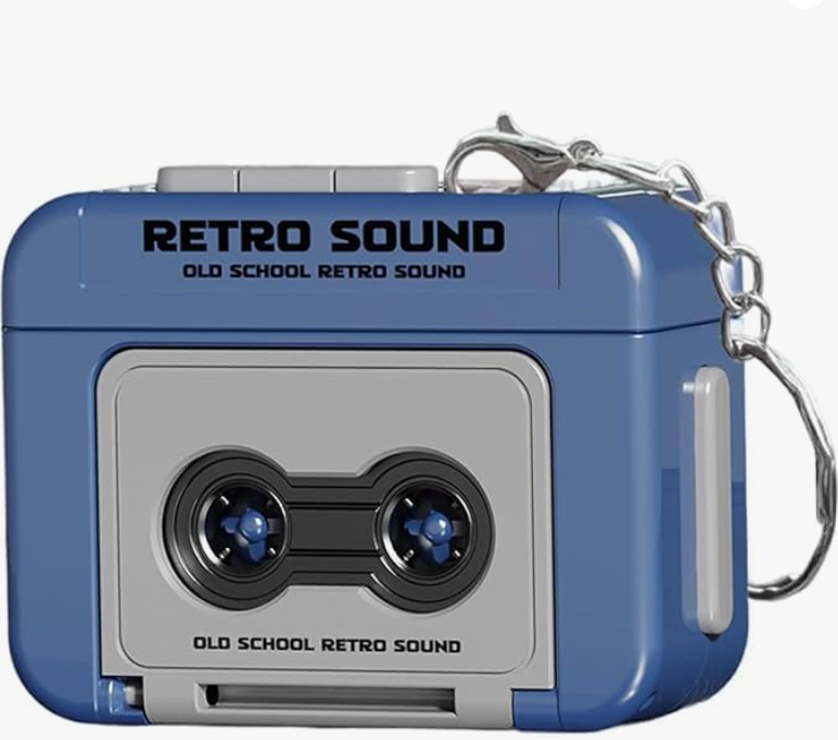 Retro Cassette Player Keychain