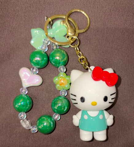 Hello Kitty Beaded Bag Charm