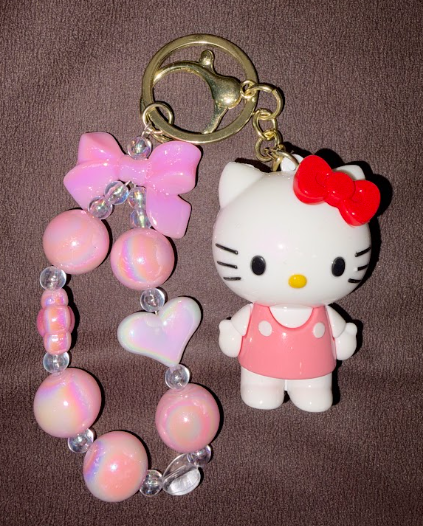 Hello Kitty Beaded Bag Charm