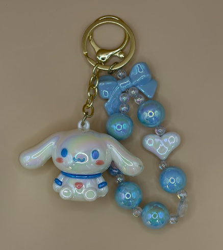 Cinnamoroll Beaded Bag Charm
